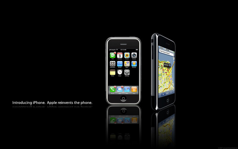 Two IPhones on Black — Minimalist