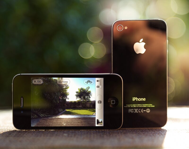 Two IPhones on Surface — Black