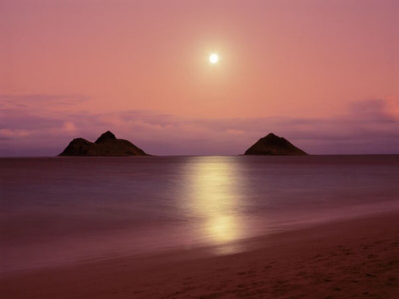 Two Islands at Sunset