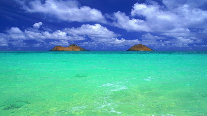 Two Islands in Turquoise Water