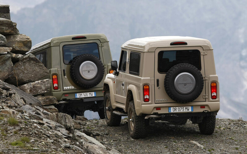 Two IVECO off-road vehicles