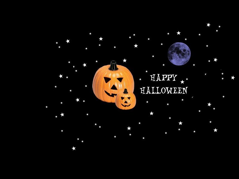 Two Jack-o'-lanterns