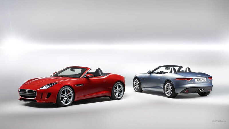 Two Jaguar Convertibles — Red