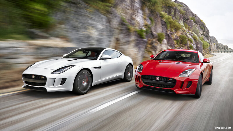 Two Jaguar Sports Cars — Red