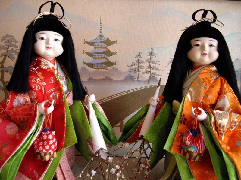 Two Japanese Dolls
