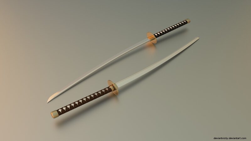 Two Katanas on Surface