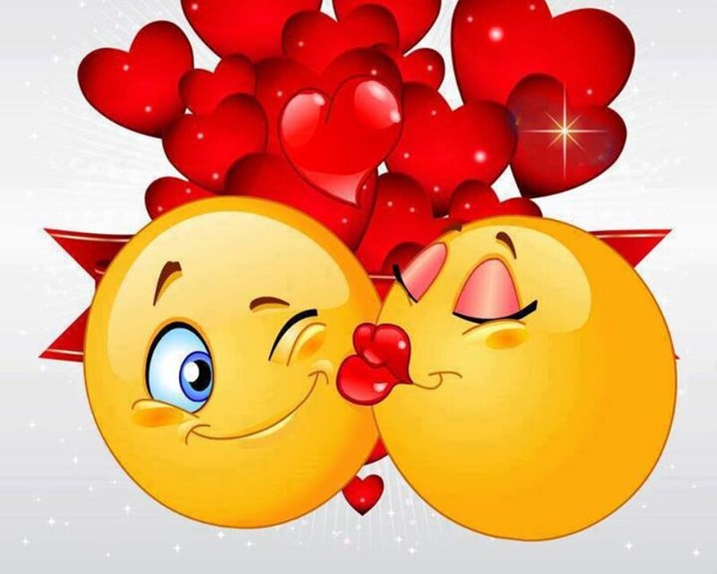 Two Kissing Emojis