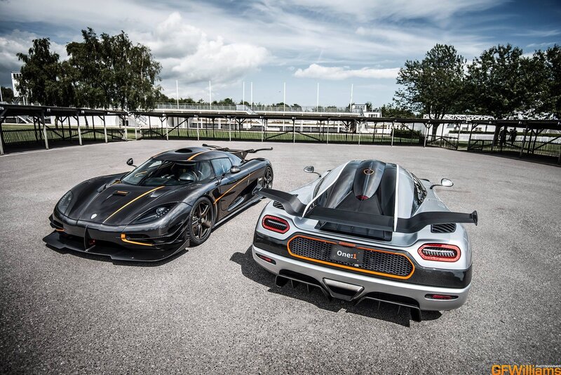 Two Koenigsegg One:1 Cars