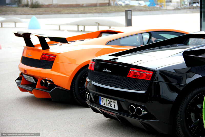 Two Lamborghini Cars — Black