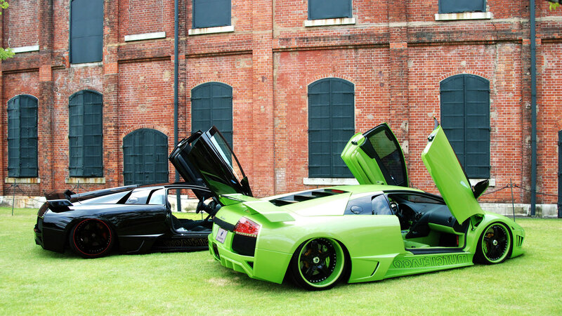 Two Lamborghini Cars — Green