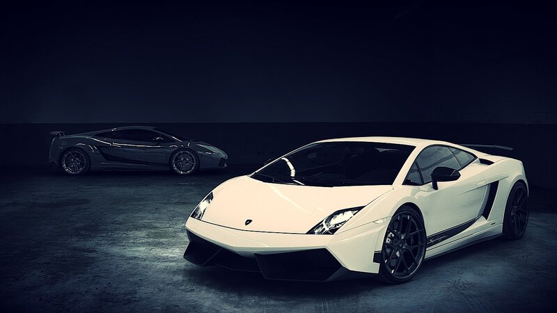 Two Lamborghini sports cars