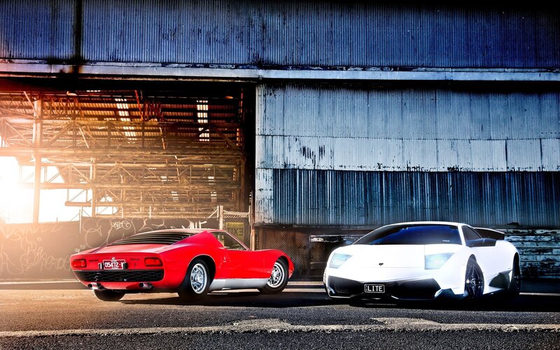Two Lamborghini sports cars