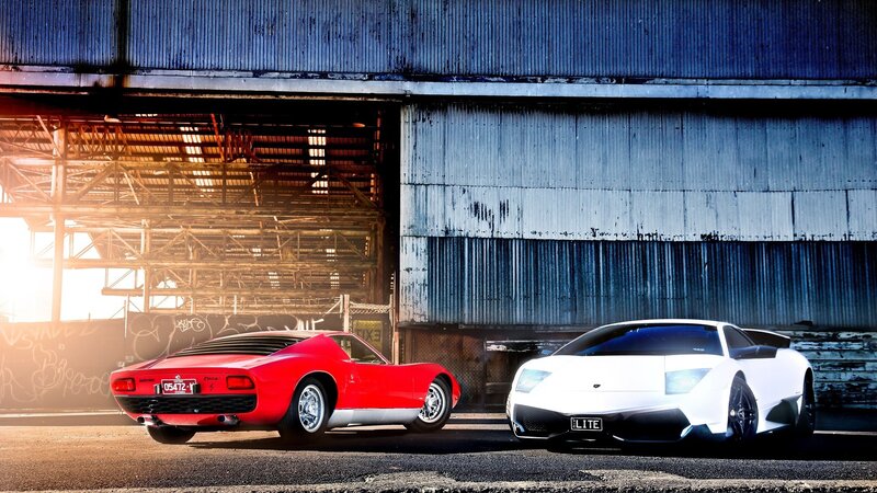 Two Lamborghini sports cars
