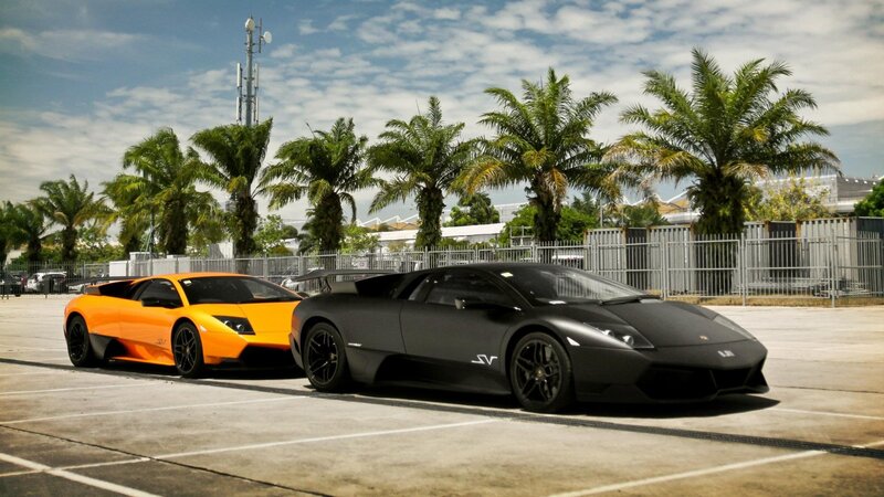 Two Lamborghini sports cars