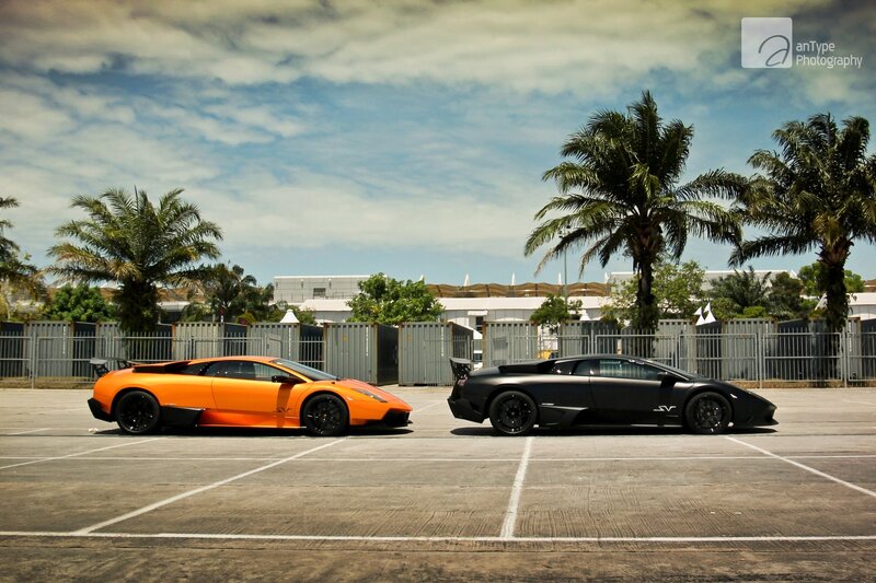 Two Lamborghini sports cars