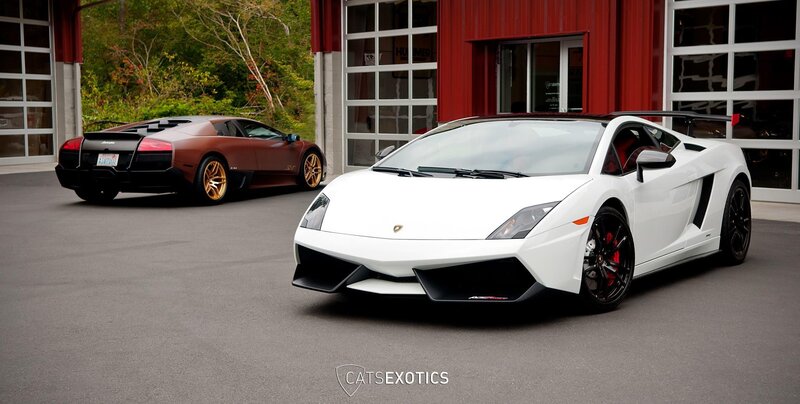 Two Lamborghini sports cars