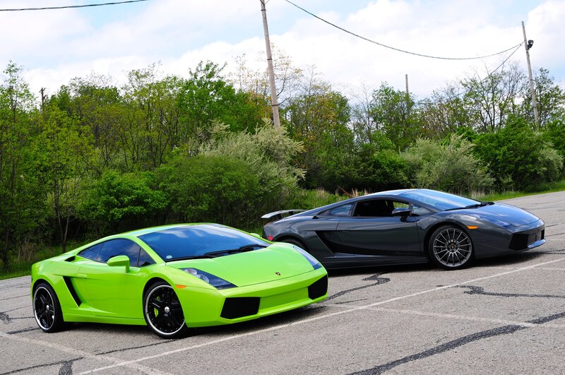 Two Lamborghini sports cars
