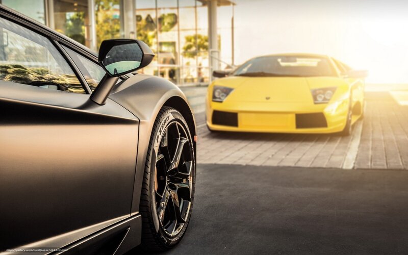 Two Lamborghini sports cars