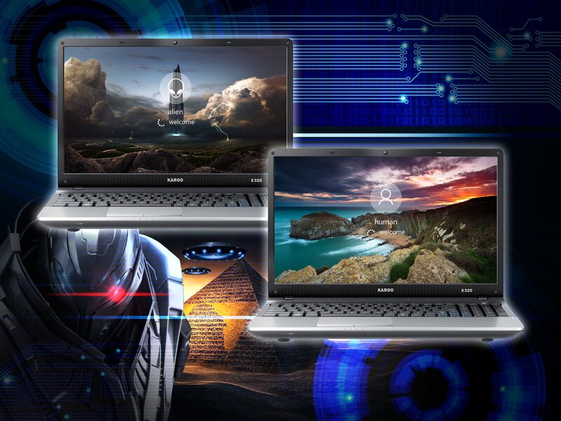 Two Laptops on Display
