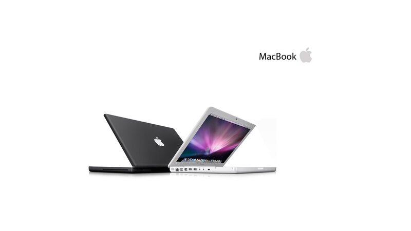 Two Laptops on White