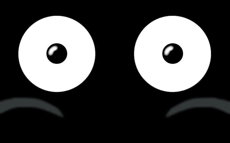 Two Large Cartoon Eyes