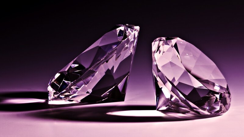 Two Large Diamonds