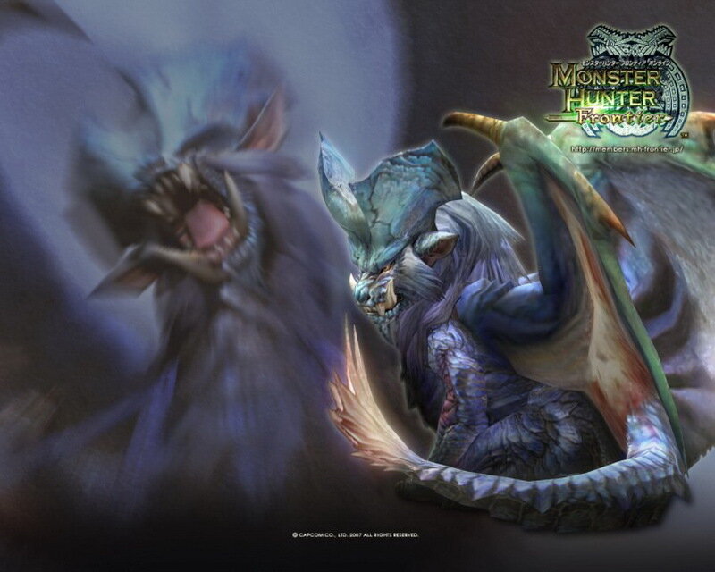 Two Large Monsters Fighting