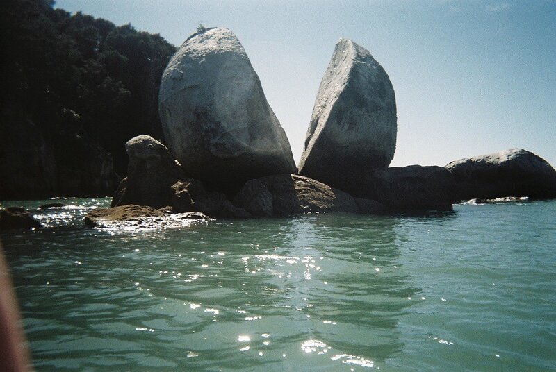 Two Large Rocks in Water