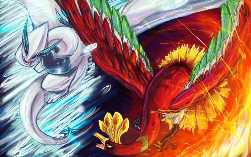Two Legendary Birds — Red, Dramatic