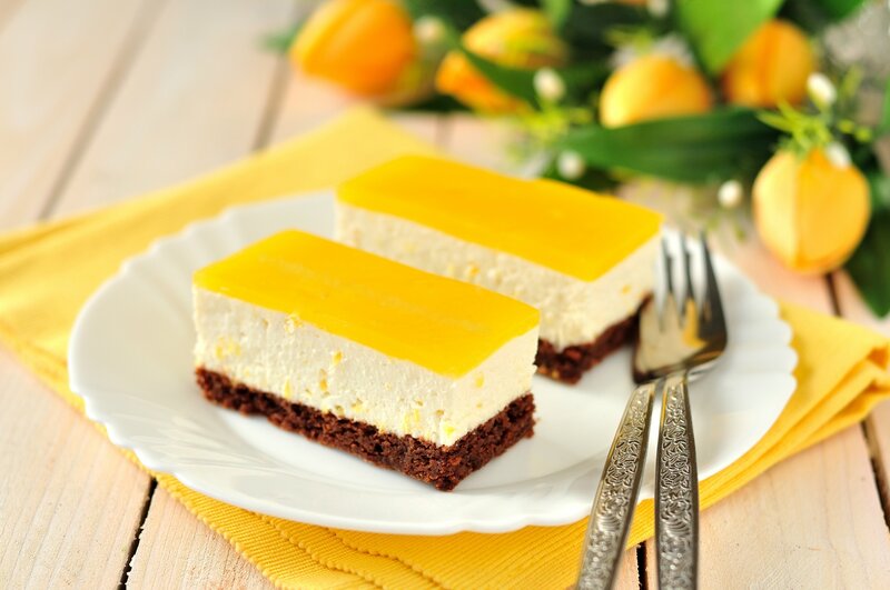 Two Lemon Cheesecake Slices