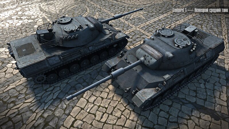 Two Leopard 1 Tanks