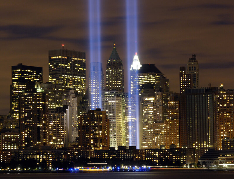 Two Light Beams in Sky