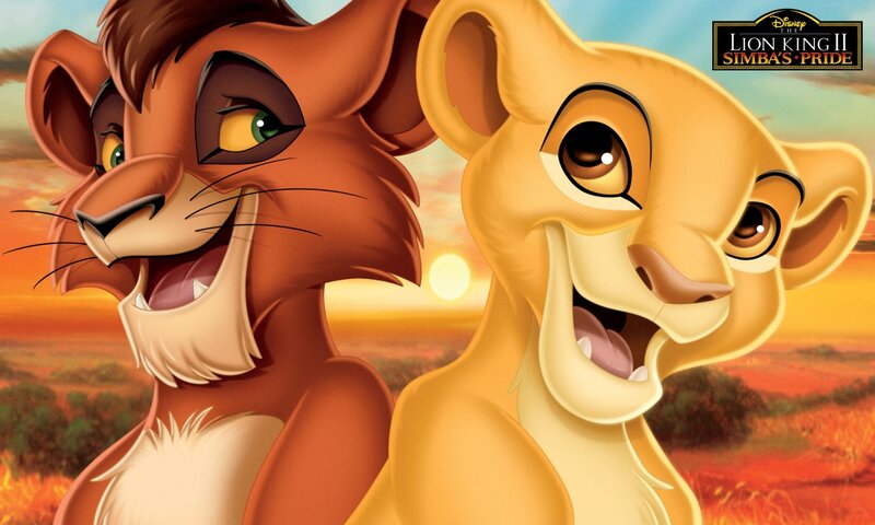 Two Lion Cubs — Orange