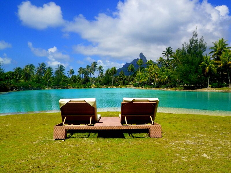 Two Lounge Chairs — Blue, Serene