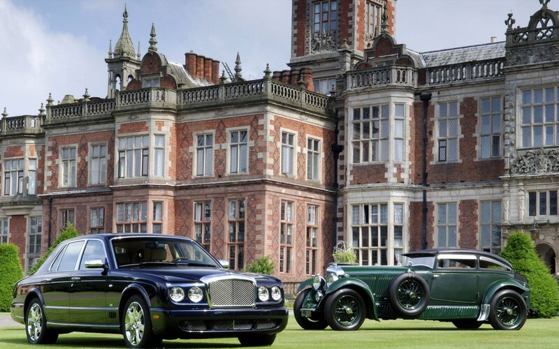 Two Luxury Cars — Black, Serene