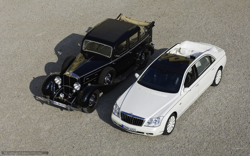 Two Luxury Cars — White, Serene