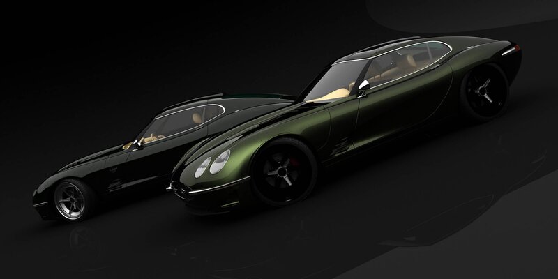 Two luxury sports cars