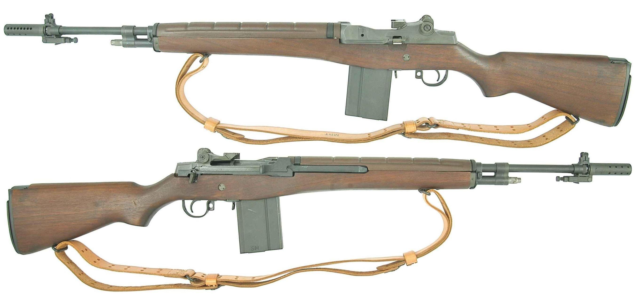 Two M14 rifles