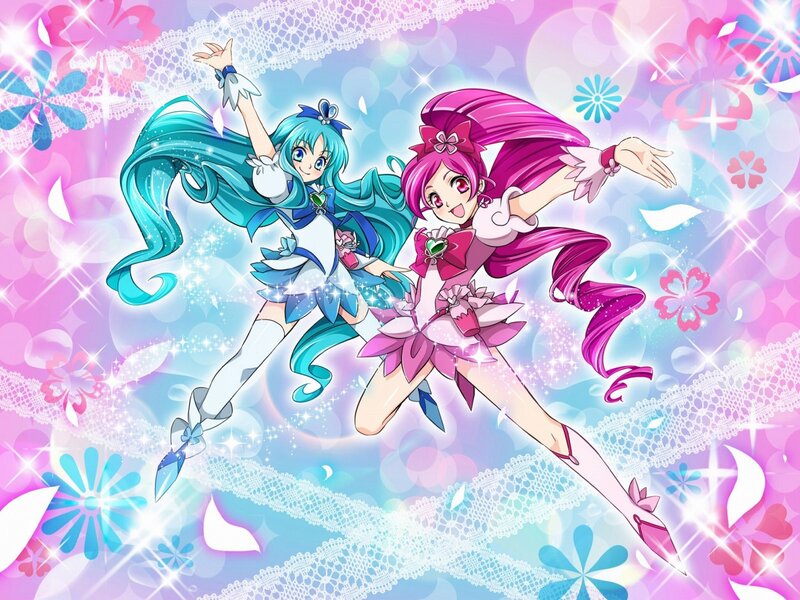 two magical girls in action