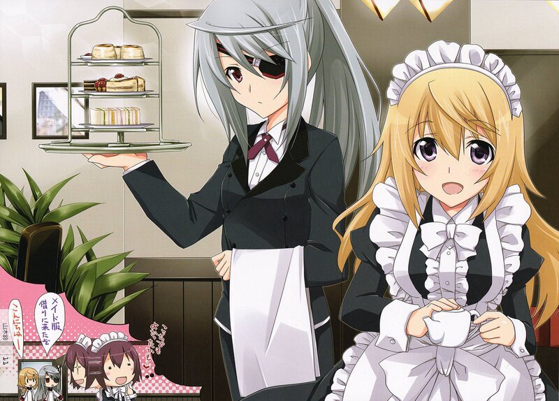 Two Maids in a Cafe — White