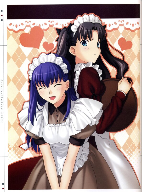 Two maids in a heart pattern