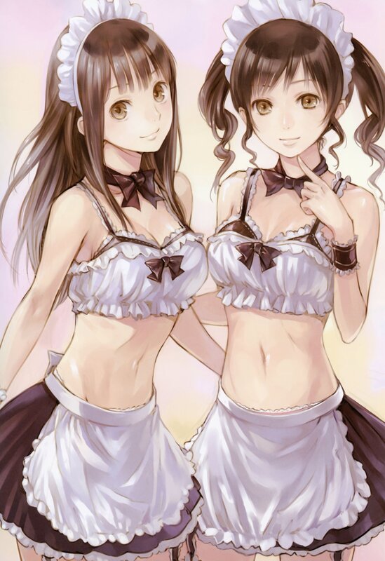 Two maids in uniform