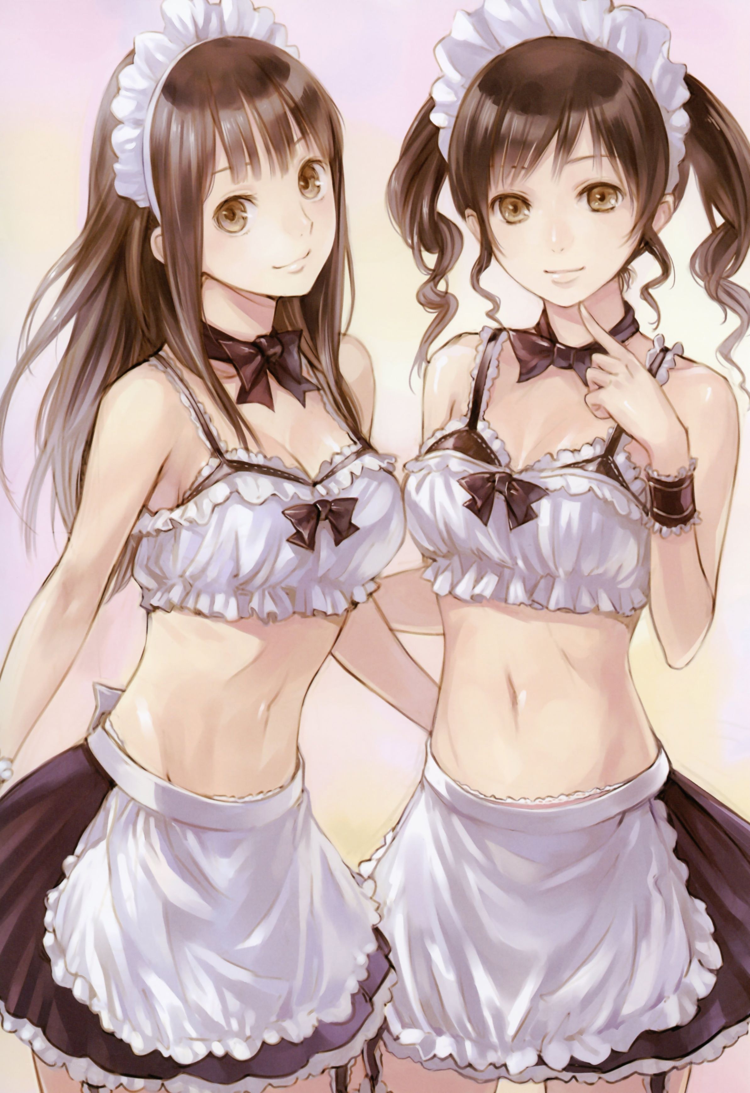 Two maids in uniform