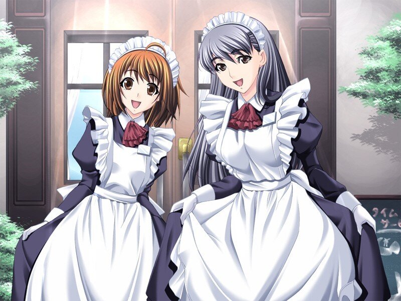 two maids in uniform
