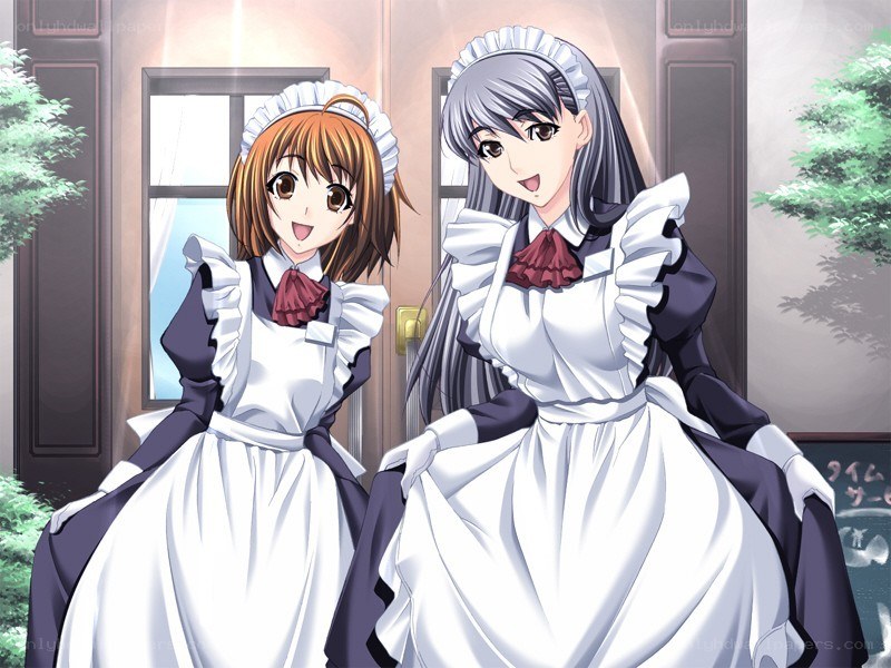 two maids in uniform