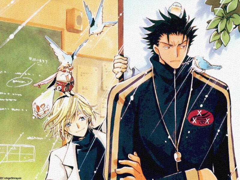 Two Male Anime Characters — Black, Calm