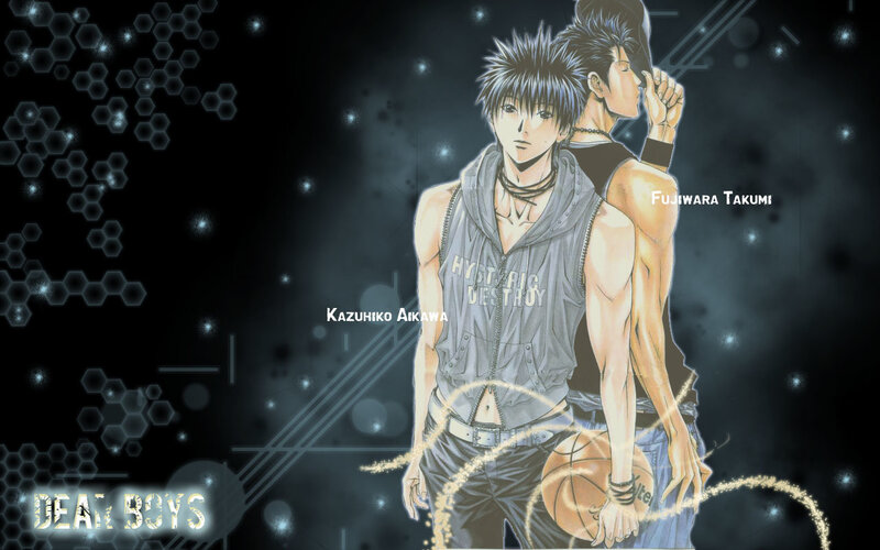 Two Male Anime Characters — Black, Dramatic, Night