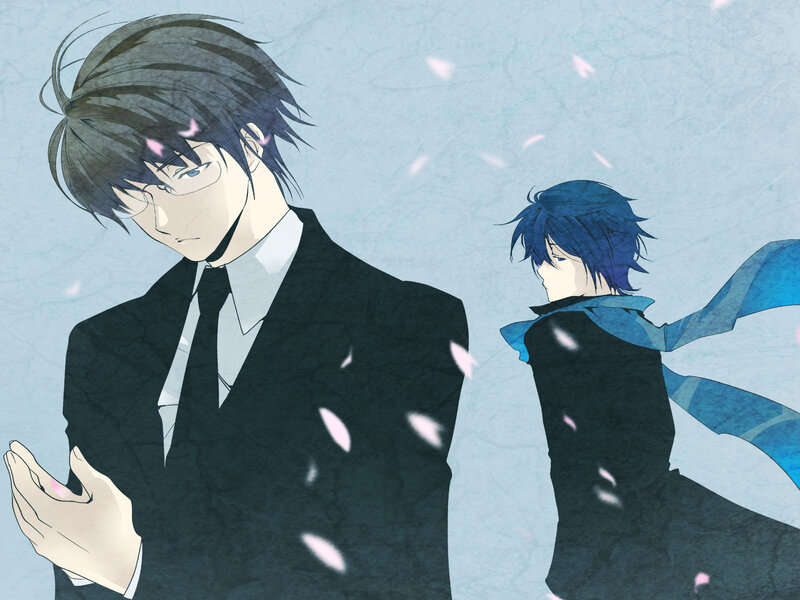 Two Male Anime Characters — Blue, Melancholic