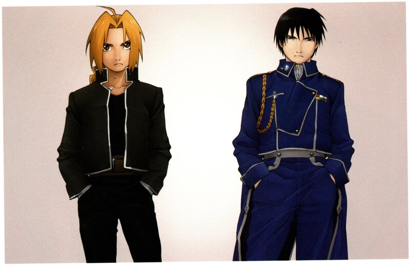 Two Male Anime Characters — Blue, Serious