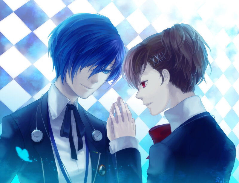 Two Male Anime Characters — Blue